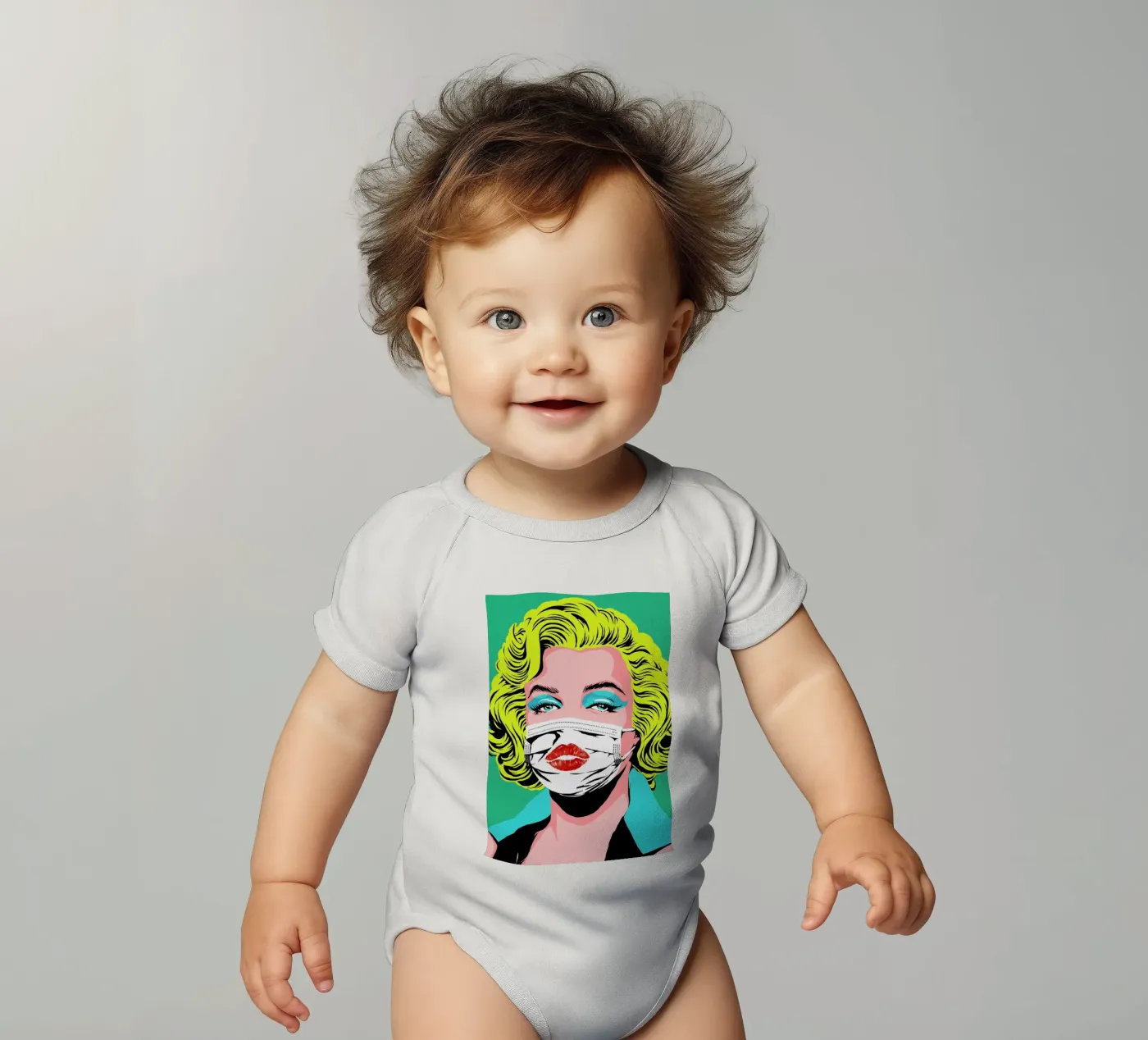 Masked-bombshell Kurzarm Babybody von Butcher Billy