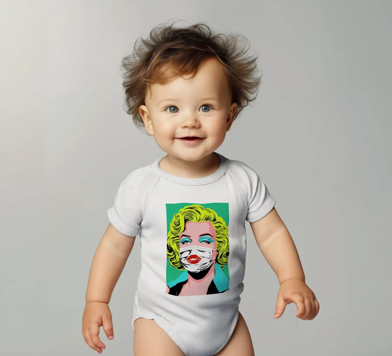 Masked-bombshell body neonato maniche corte da Butcher Billy