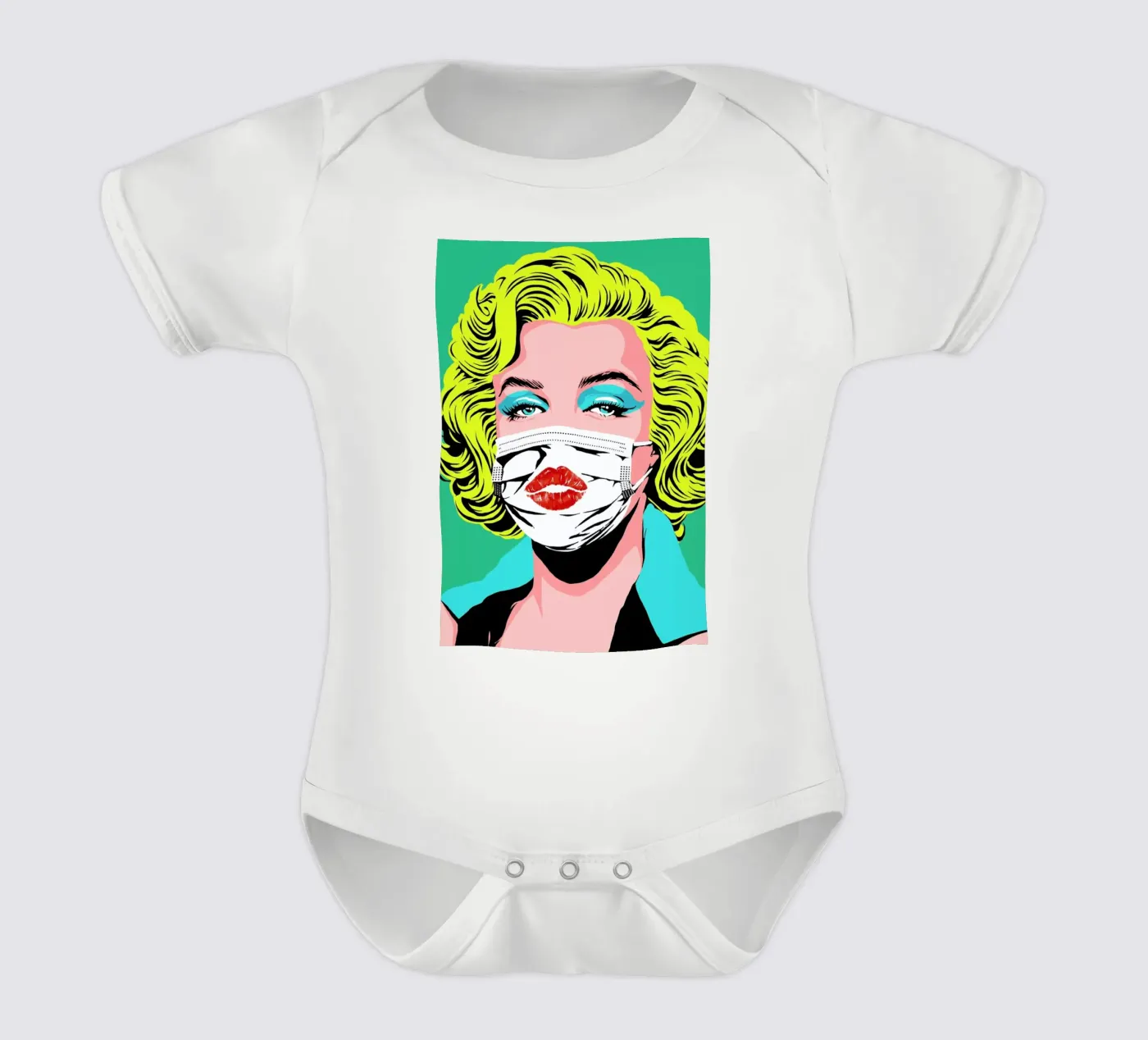 Masked-bombshell Kurzarm Babybody von Butcher Billy