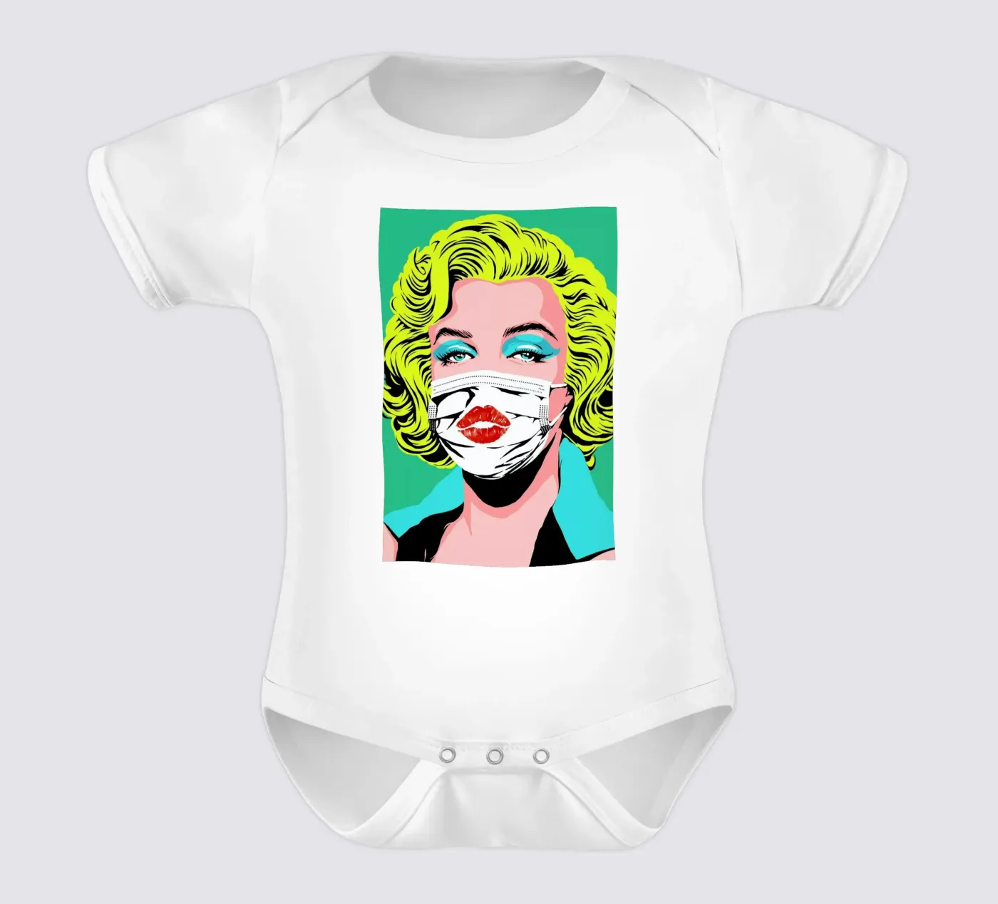 Masked-bombshell Kurzarm Babybody von Butcher Billy