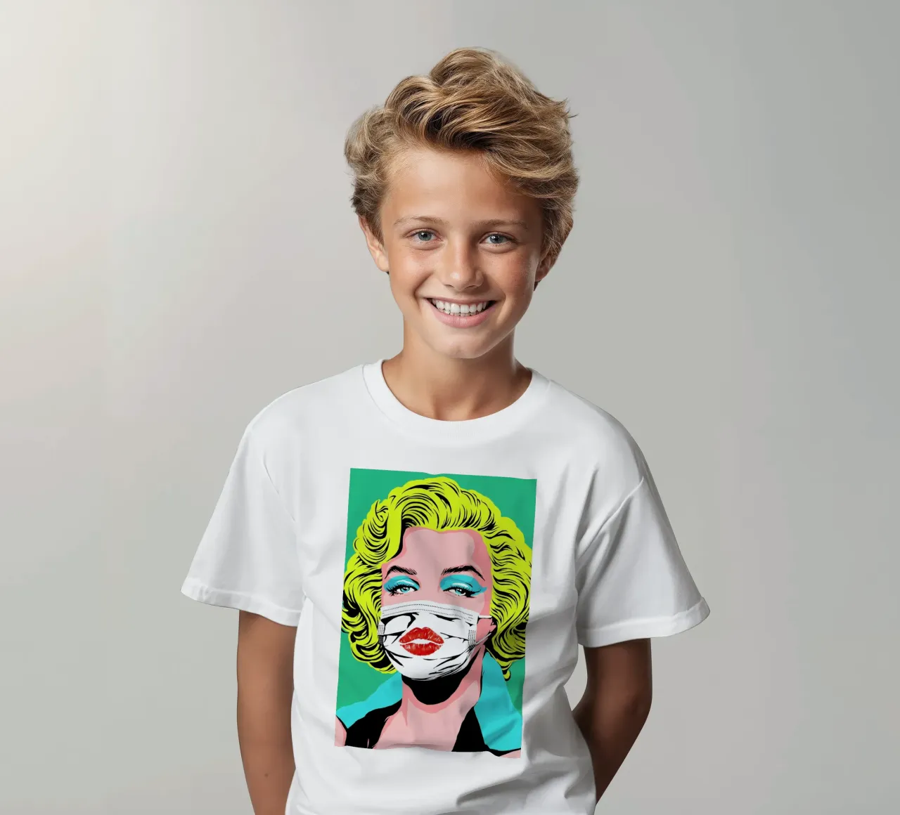 Masked-bombshell t-shirt bambini da Butcher Billy