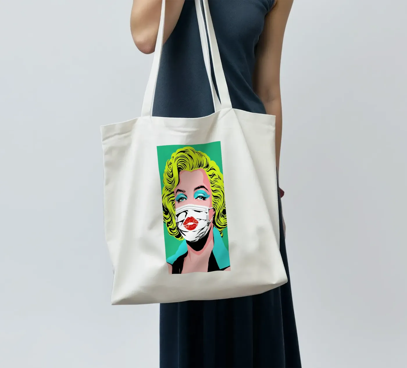 Masked-bombshell tote bag by Butcher Billy