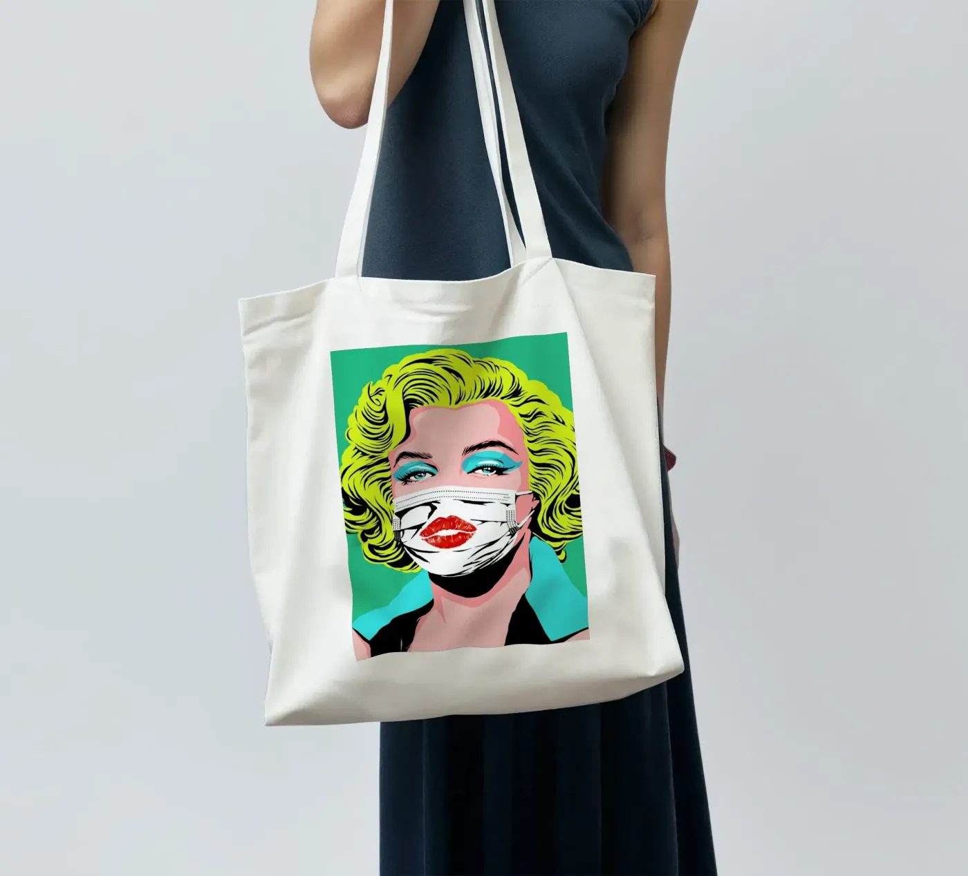 Masked-bombshell tote bag by Butcher Billy