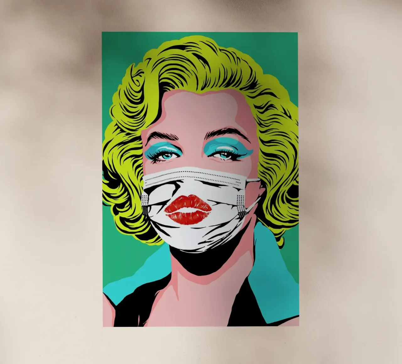 Masked-bombshell backlit folie van Butcher Billy
