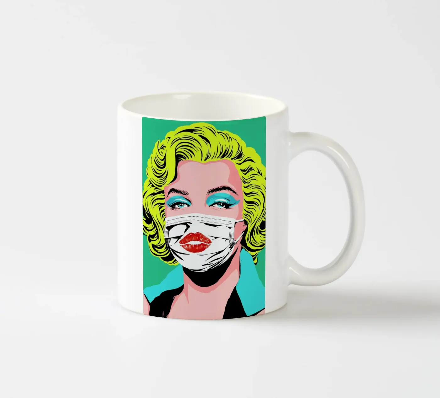 Masked-bombshell keramische mok van Butcher Billy