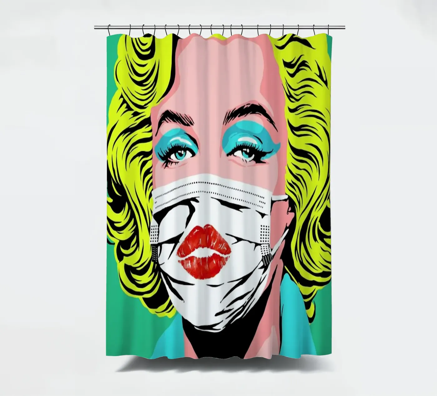 Masked-bombshell douchegordijn van Butcher Billy