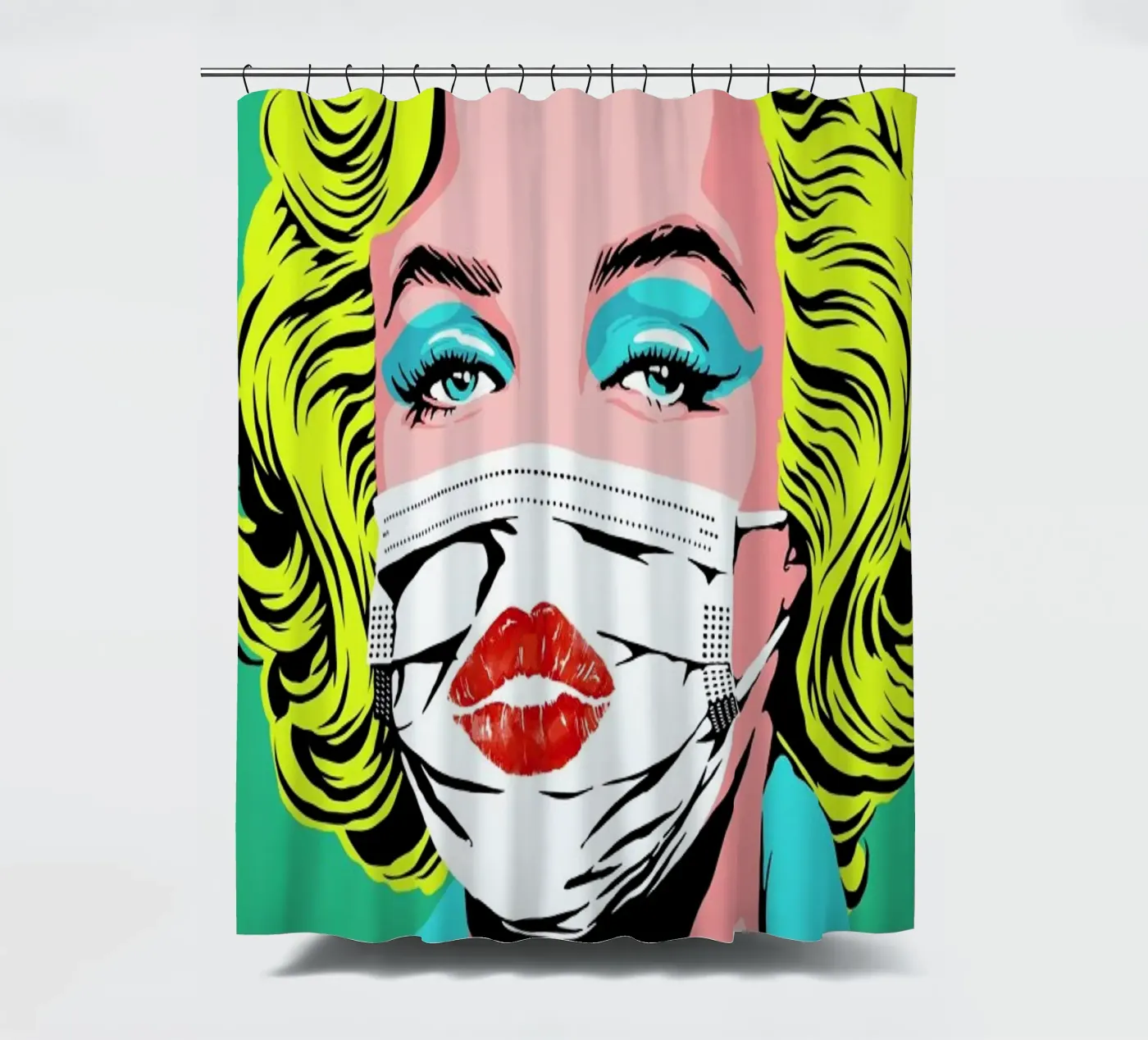 Masked-bombshell douchegordijn van Butcher Billy