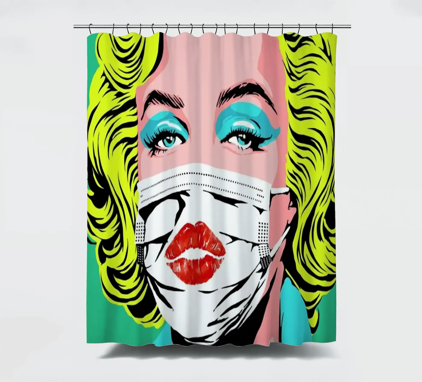 Masked-bombshell douchegordijn van Butcher Billy