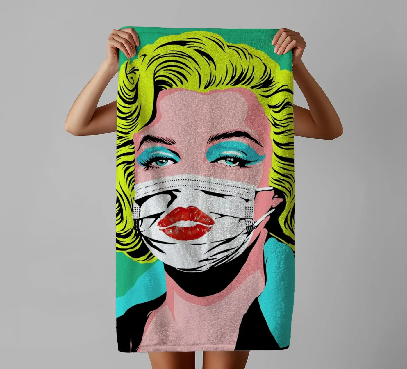 Masked-bombshell badhanddoek van Butcher Billy