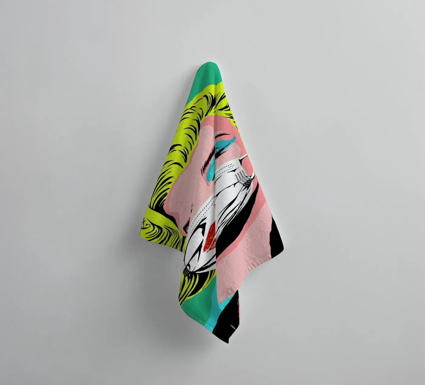 Masked-bombshell badhanddoek van Butcher Billy