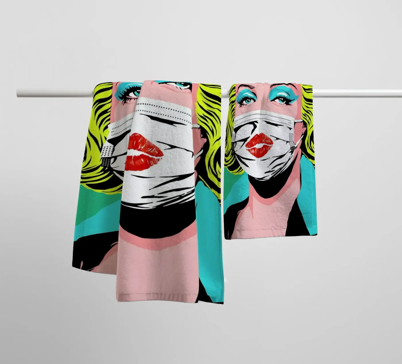 Masked-bombshell badhanddoek van Butcher Billy