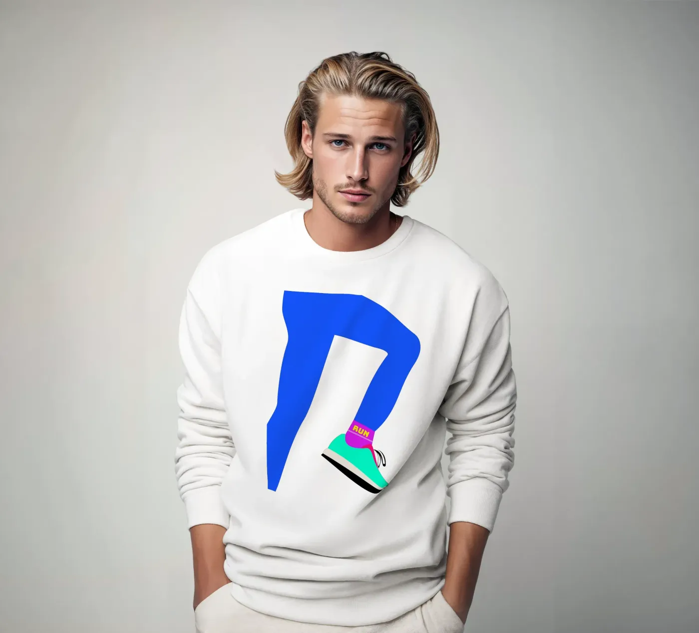 RUN felpa da FRICKE DESIGN