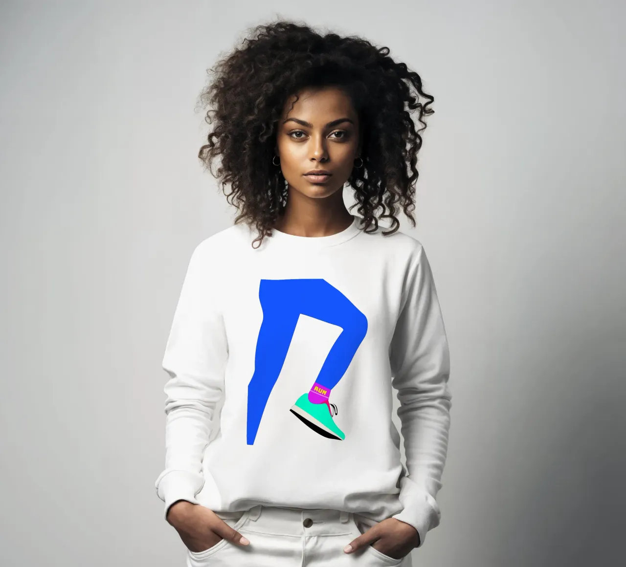 RUN. felpa da FRICKE DESIGN