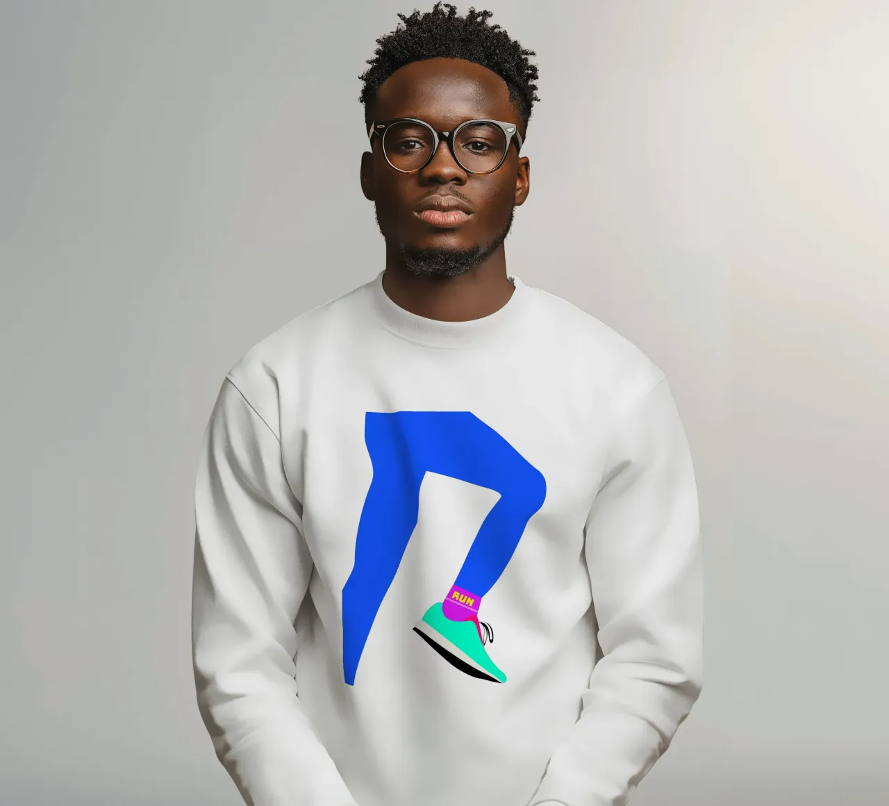 RUN. felpa da FRICKE DESIGN