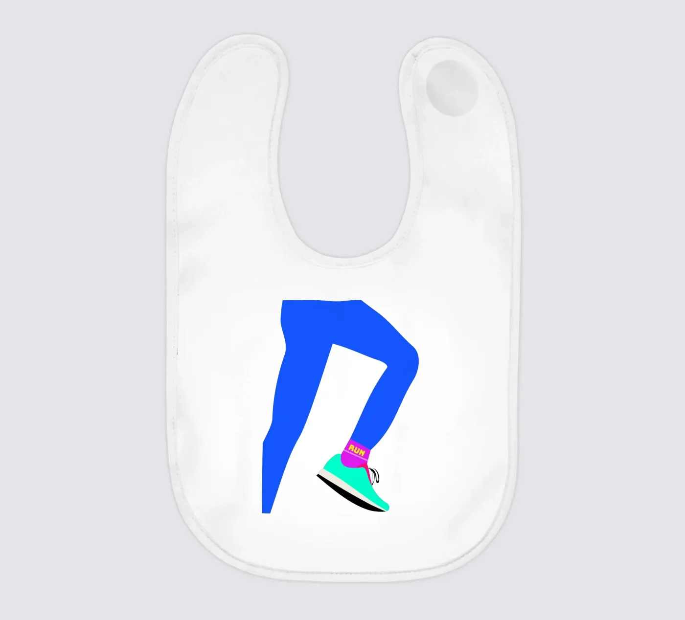 RUN baby slabbetje van FRICKE DESIGN