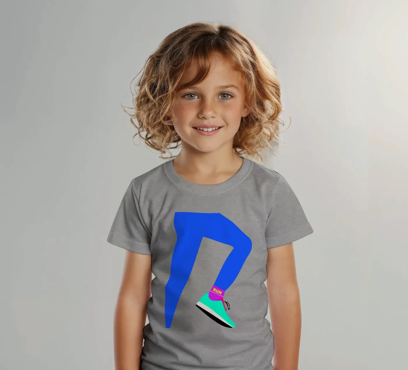 RUN t-shirt bambini da FRICKE DESIGN
