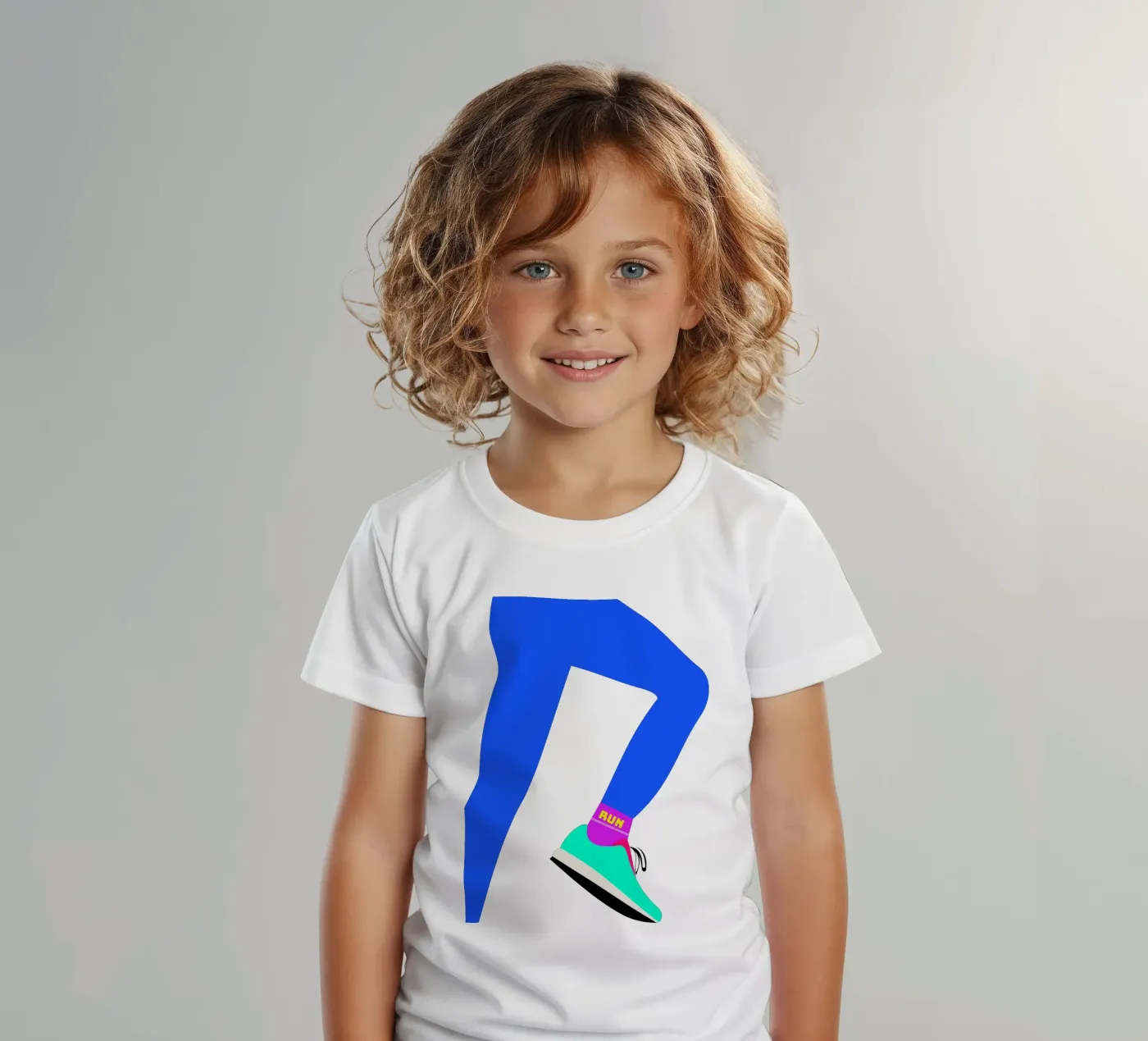 RUN t-shirt bambini da FRICKE DESIGN