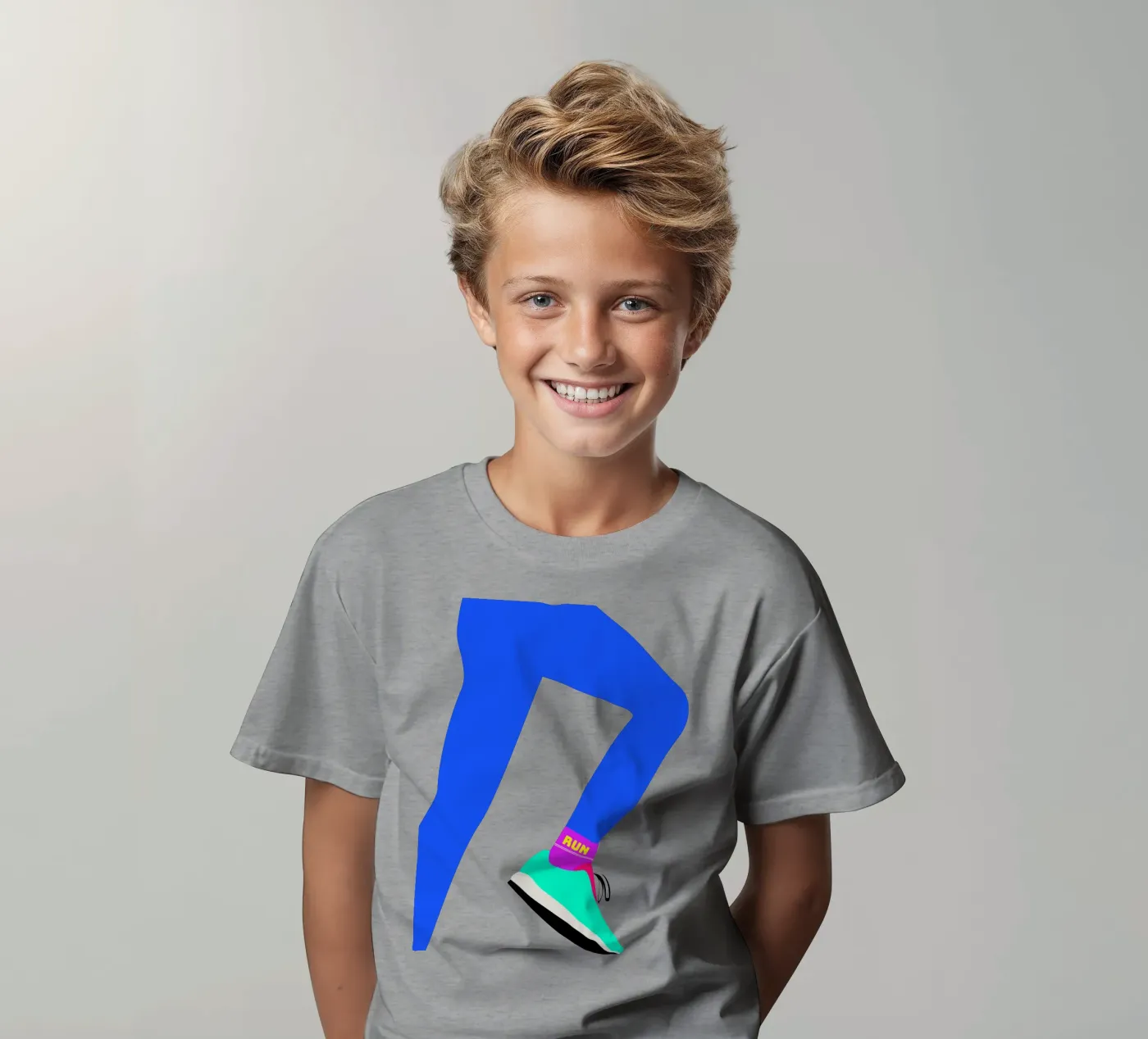 RUN t-shirt bambini da FRICKE DESIGN