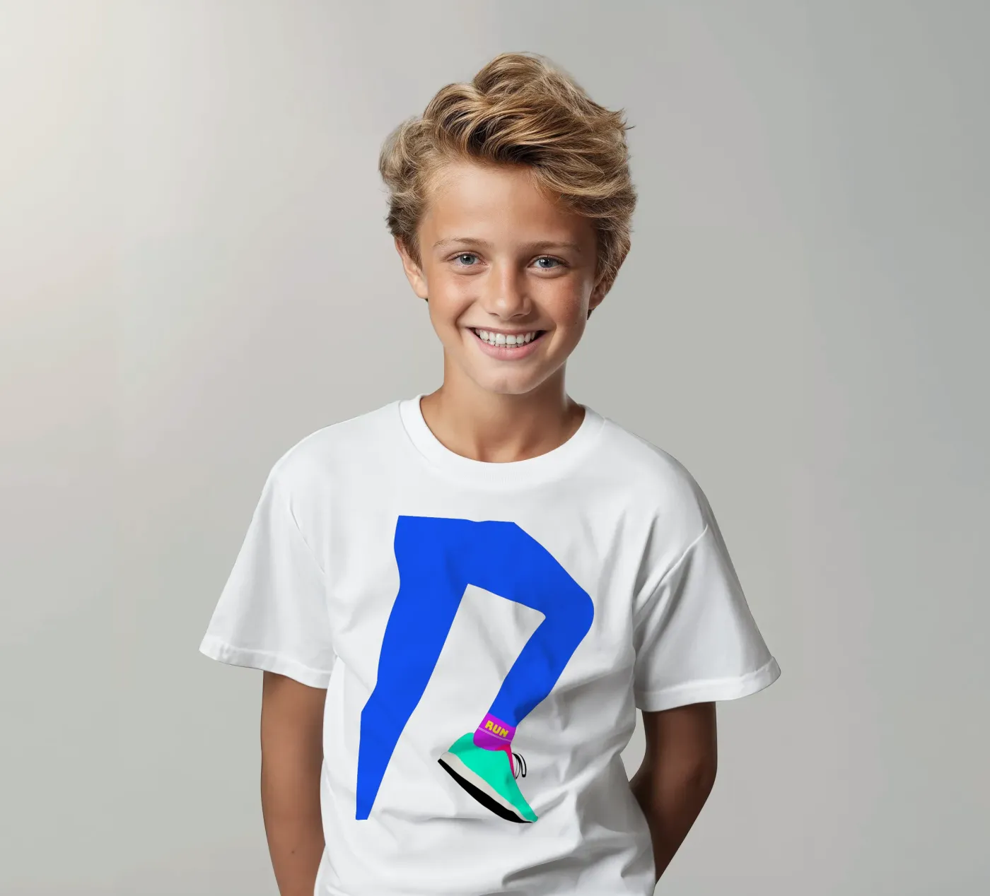 RUN t-shirt bambini da FRICKE DESIGN
