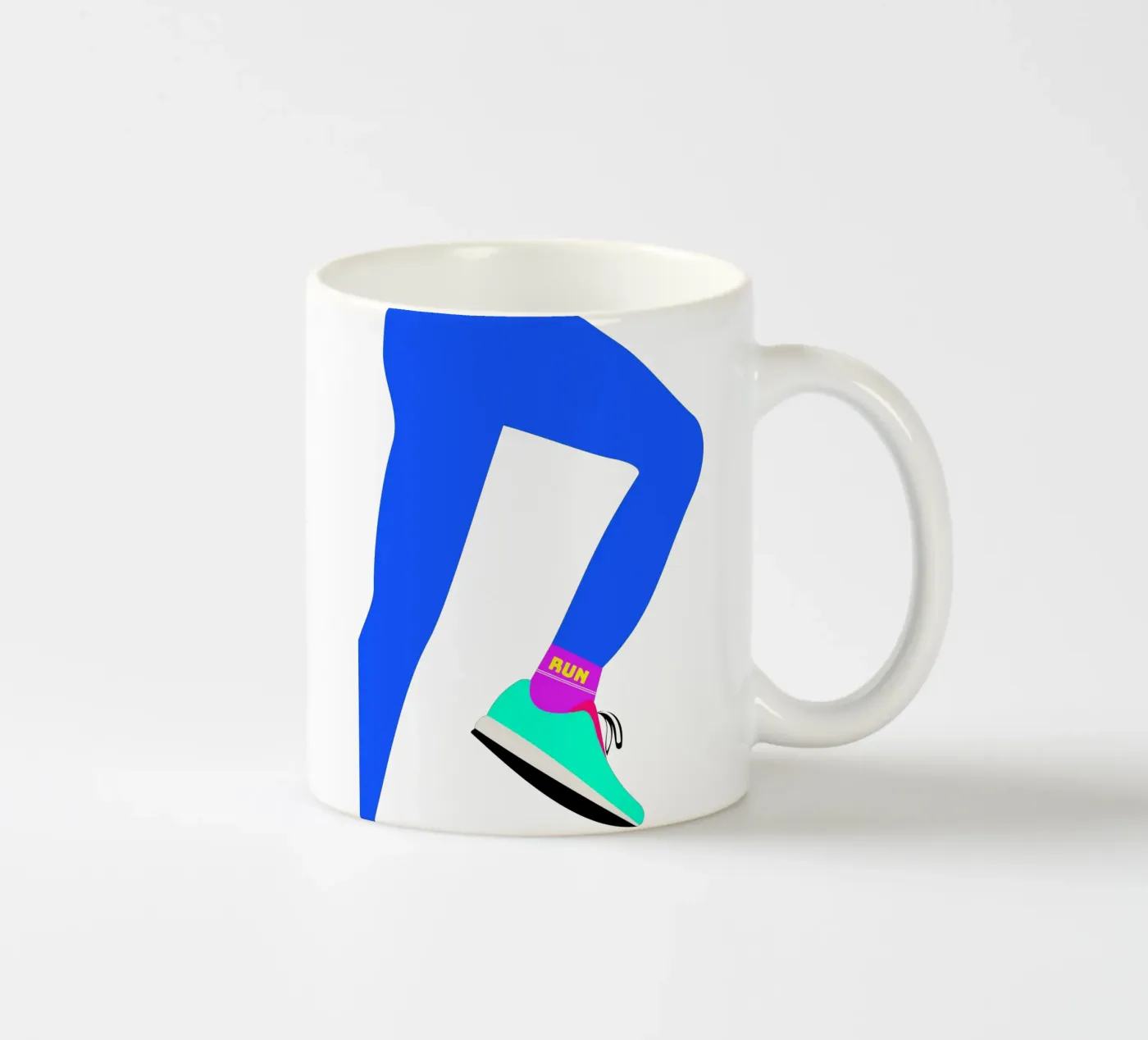 RUN ceramic mug by FRICKE DESIGN