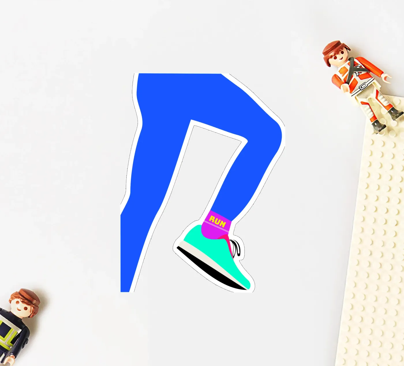 RUN sticker by FRICKE DESIGN