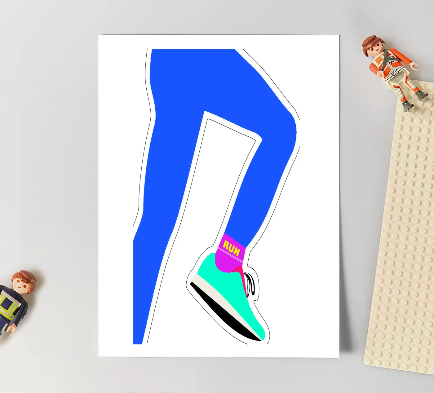 RUN sticker sheet by FRICKE DESIGN