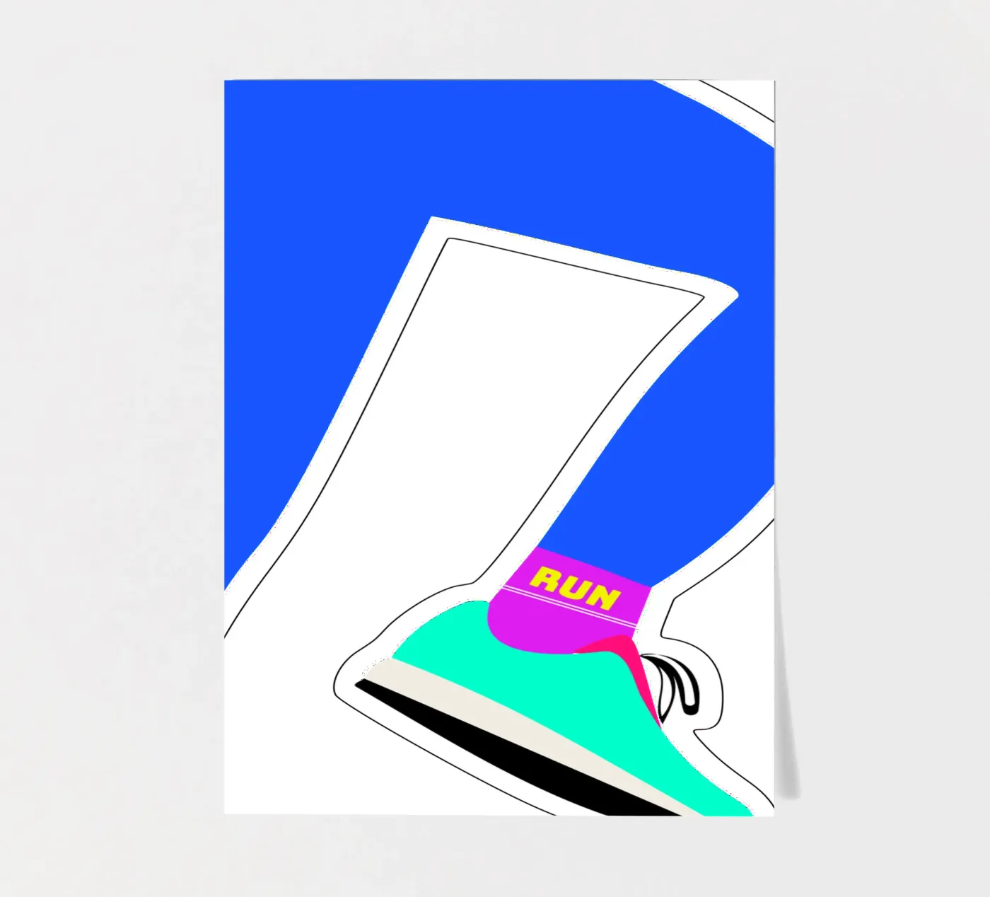 RUN sticker sheet by FRICKE DESIGN