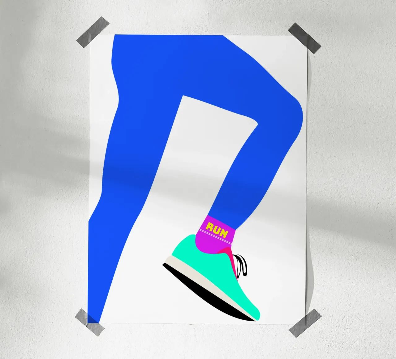 RUN. poster van FRICKE DESIGN