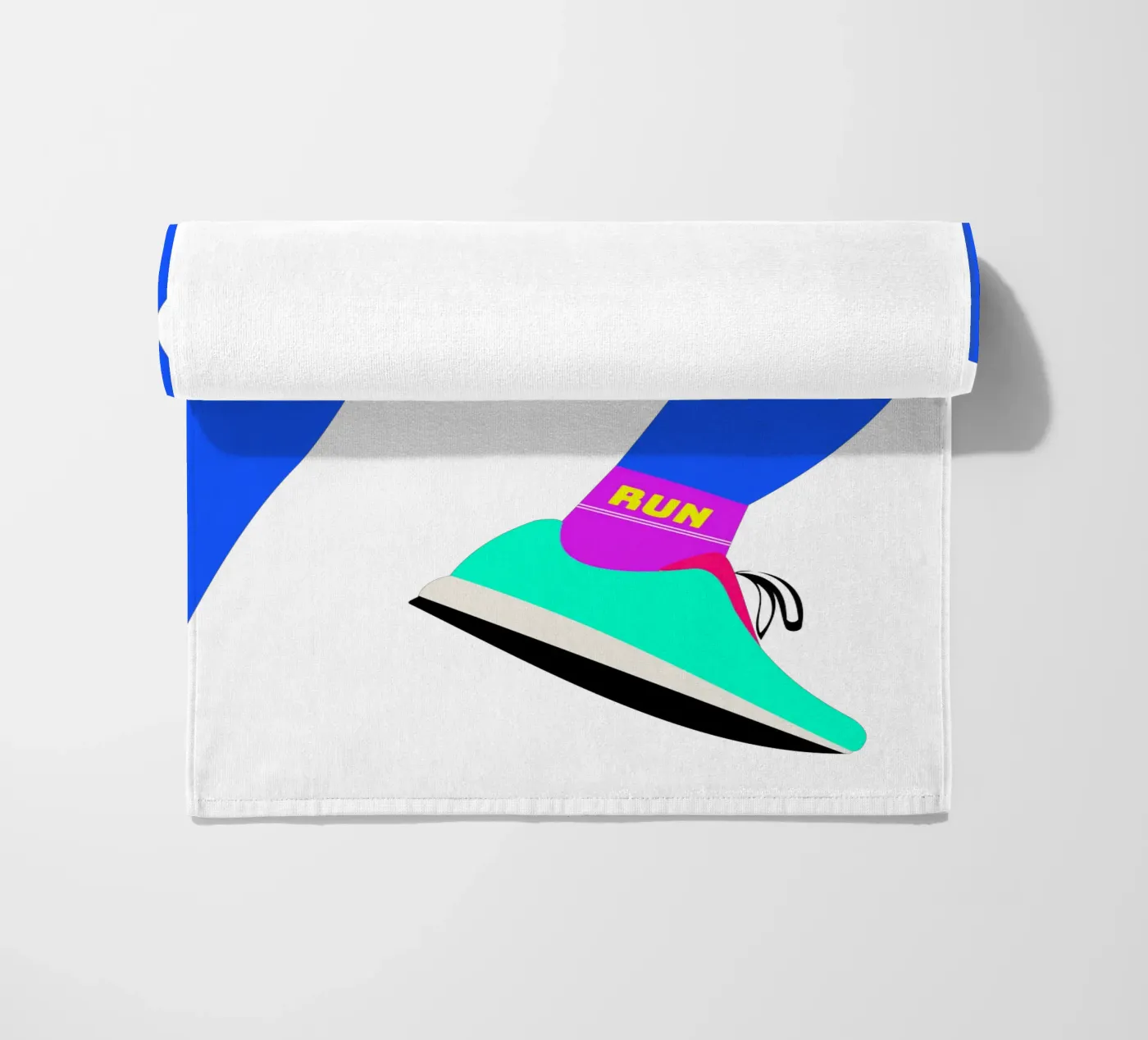 RUN beach towel by FRICKE DESIGN