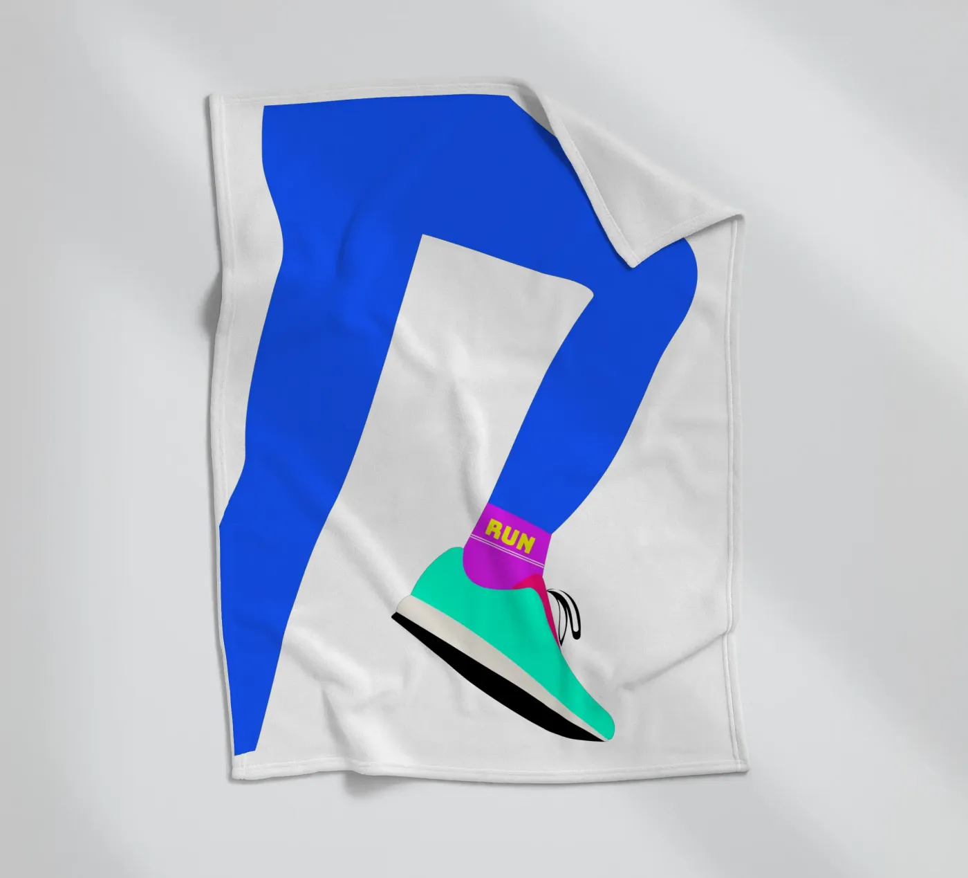 RUN plaid polaire de FRICKE DESIGN