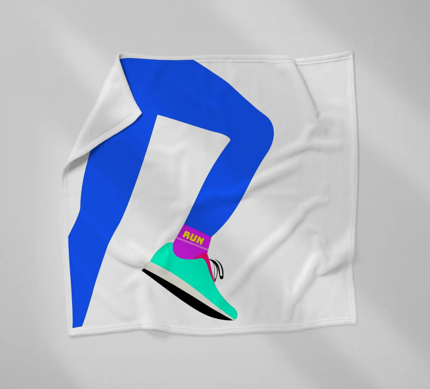 RUN plaid polaire de FRICKE DESIGN