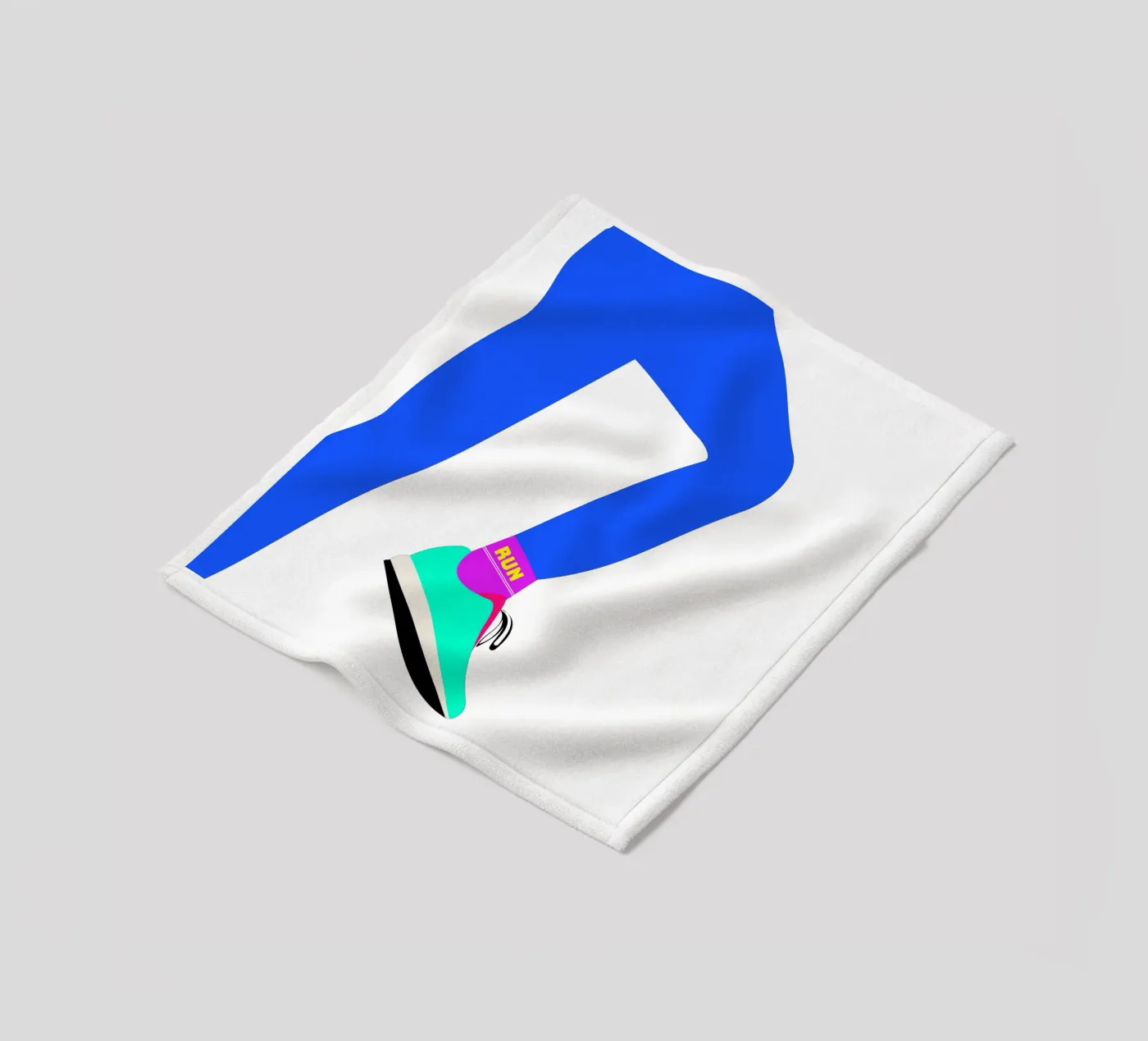 RUN plaid polaire de FRICKE DESIGN