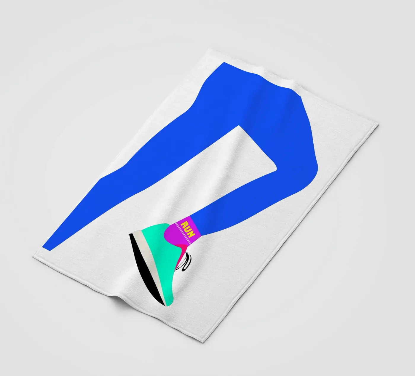 RUN plaid polaire de FRICKE DESIGN