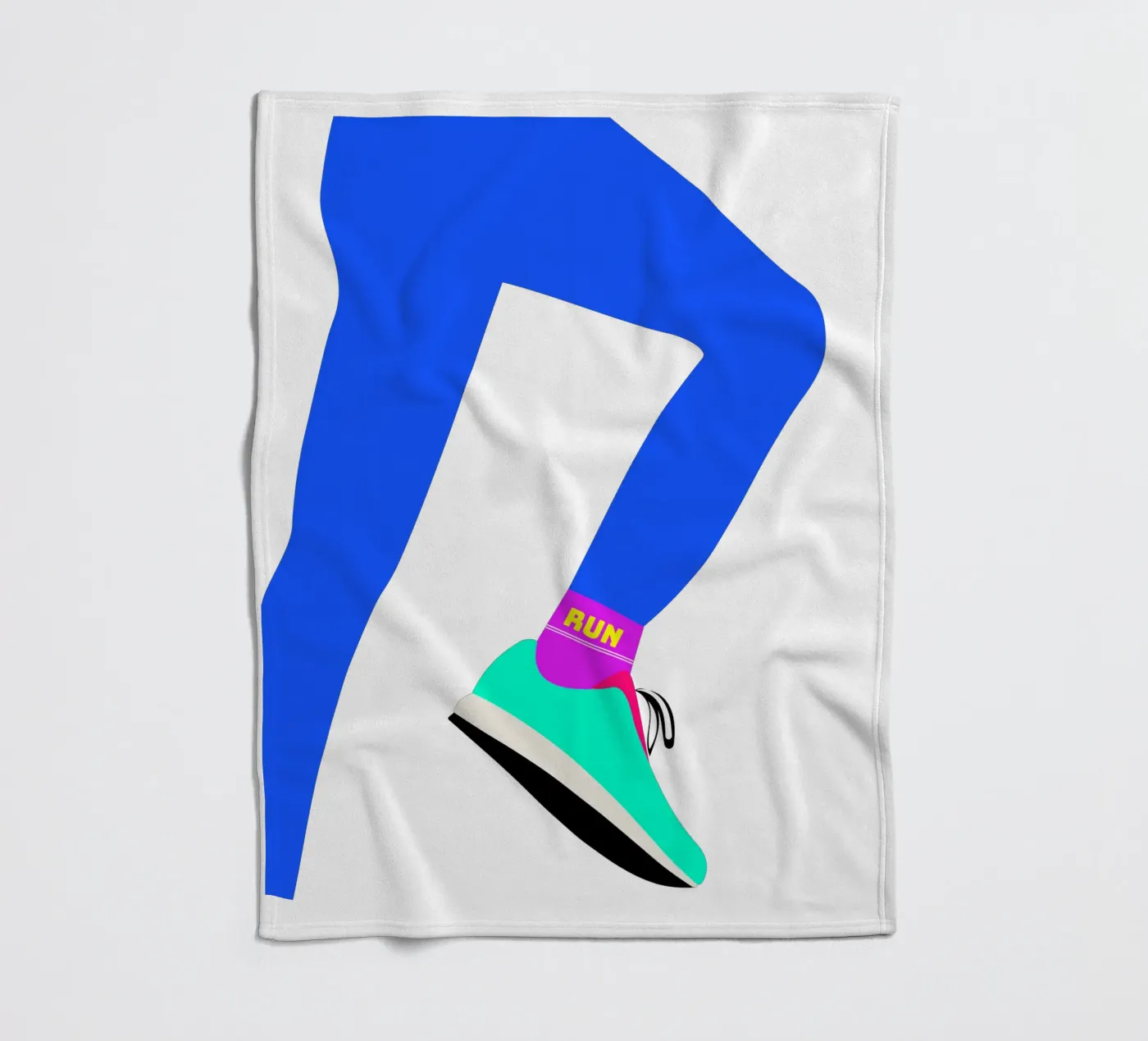 RUN plaid polaire de FRICKE DESIGN