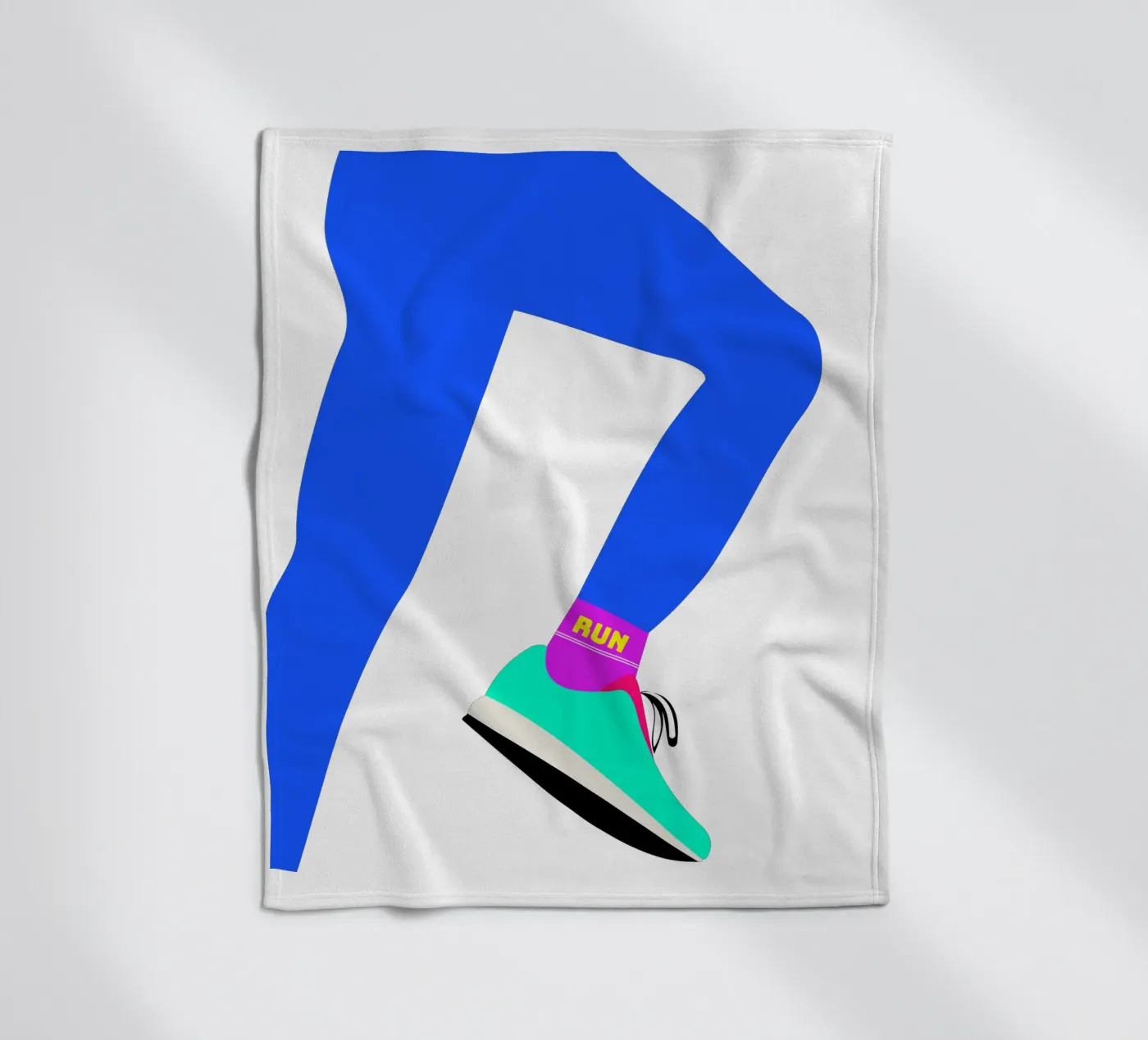 RUN plaid polaire de FRICKE DESIGN