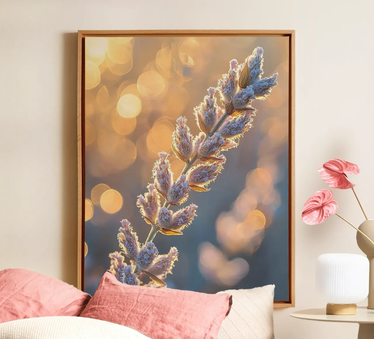Macro Nature tela con Cornice a cassetta da PhotoVibe Decor