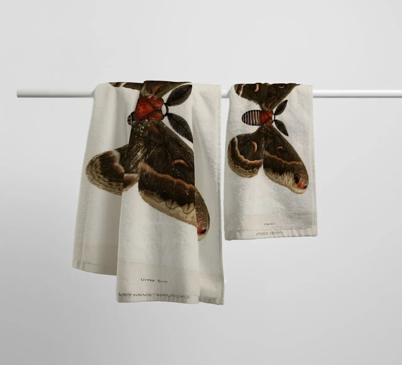 Cecropia Moth  Butterflies asciugamano da bagno da vintageshop