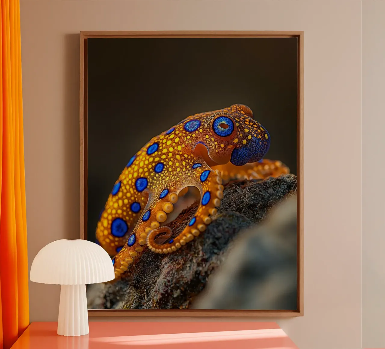 Macro Nature tela con Cornice a cassetta da PhotoVibe Decor