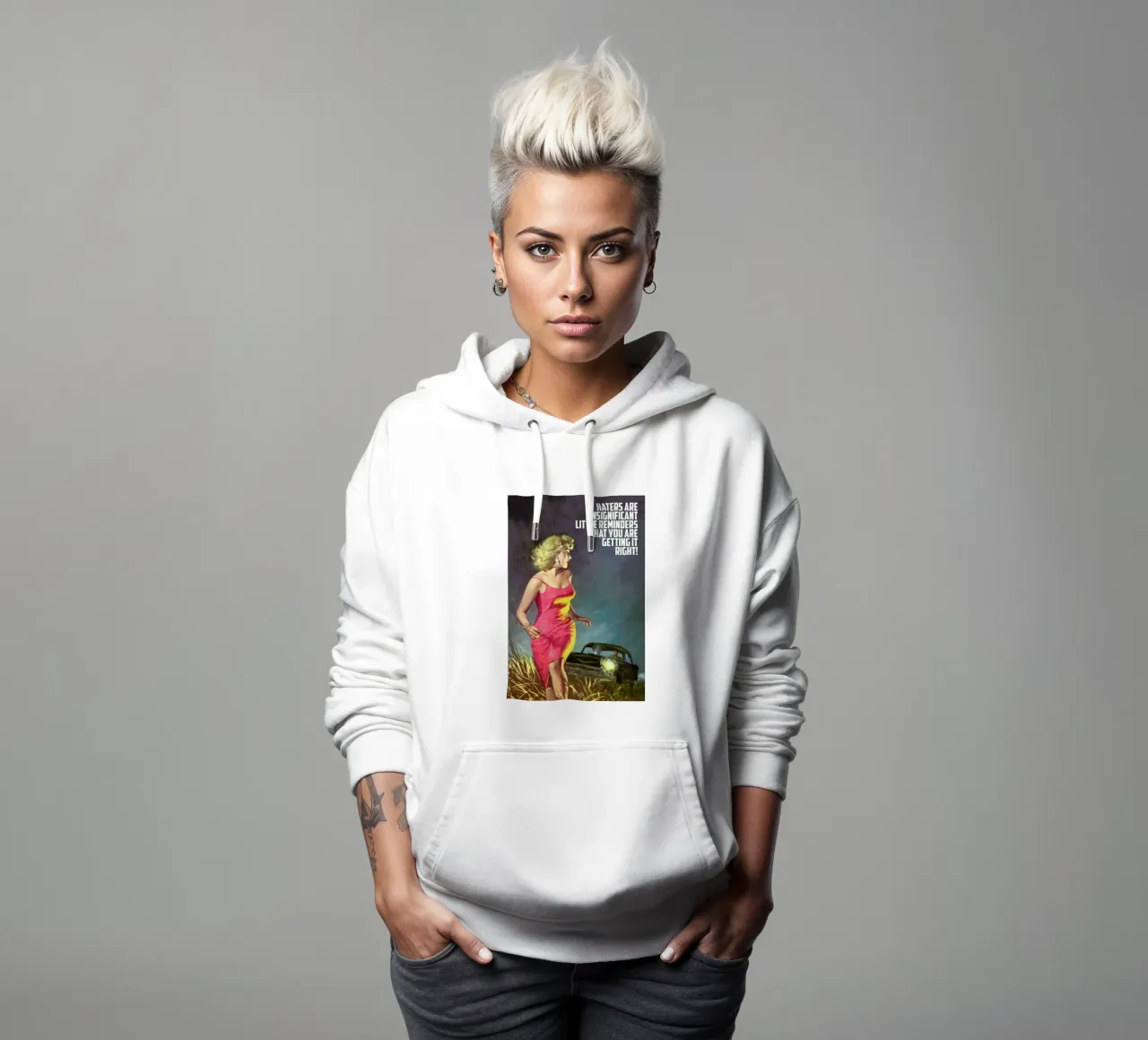 Haters Are Insignificant felpa con cappuccio da Gallery Print and Art Limited