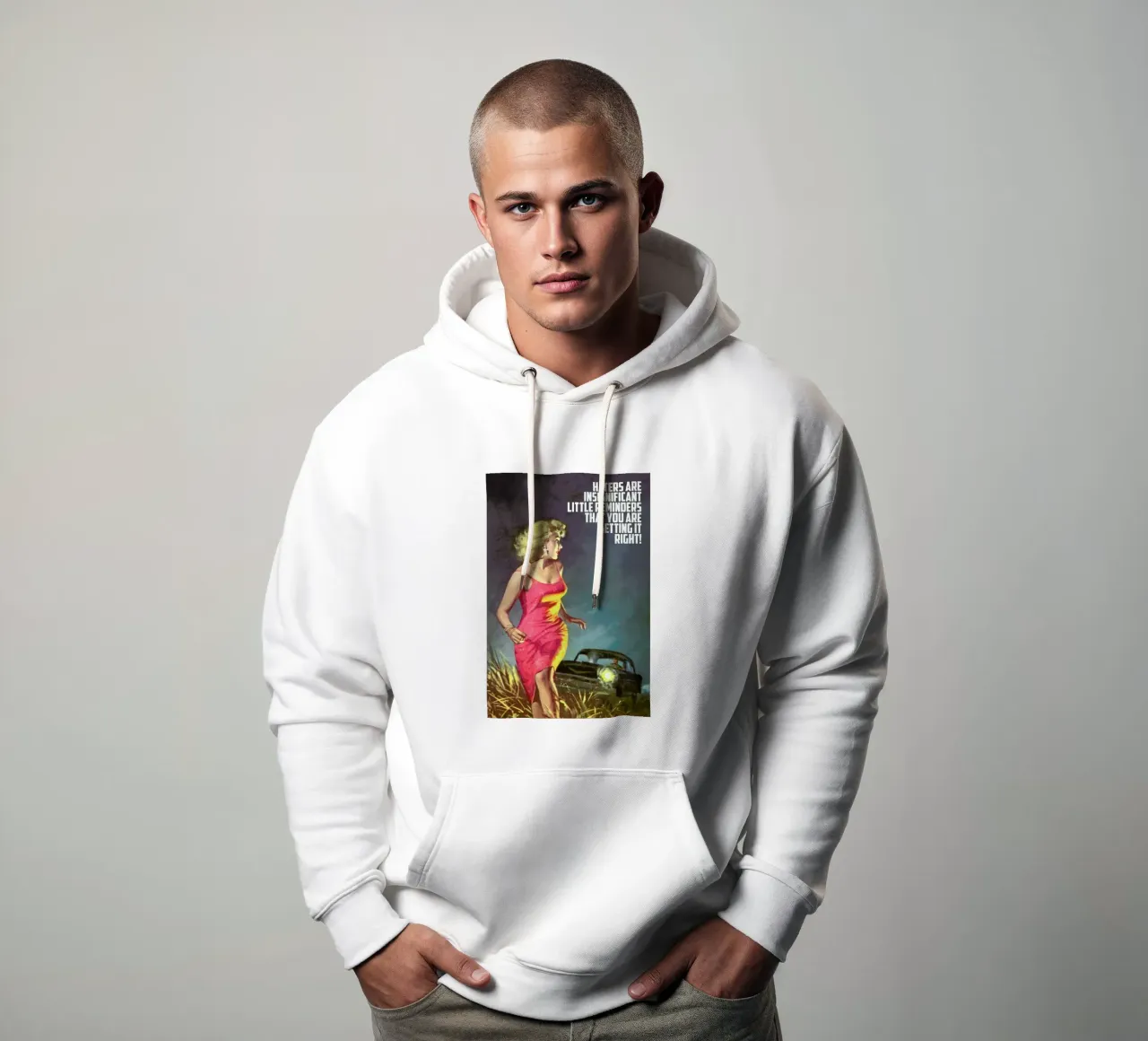 Haters Are Insignificant felpa con cappuccio da Gallery Print and Art Limited