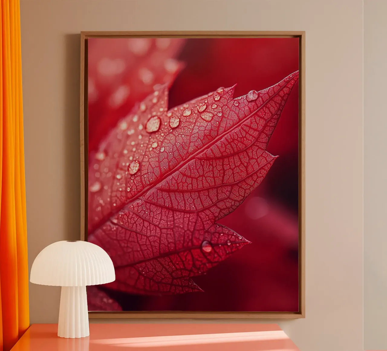 Macro Nature tela con Cornice a cassetta da PhotoVibe Decor