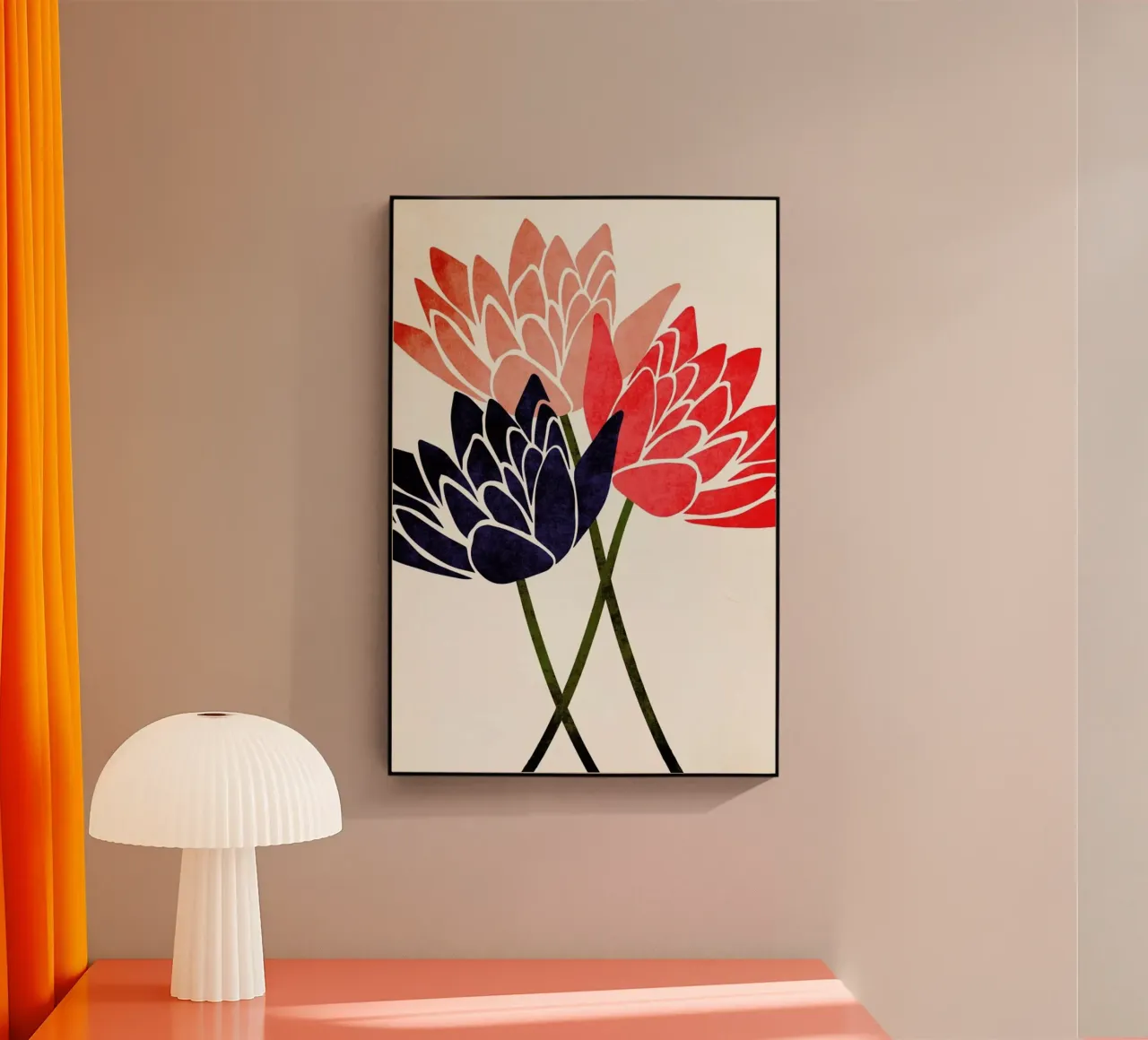 Three Blossoms plexiglass da Kubistika