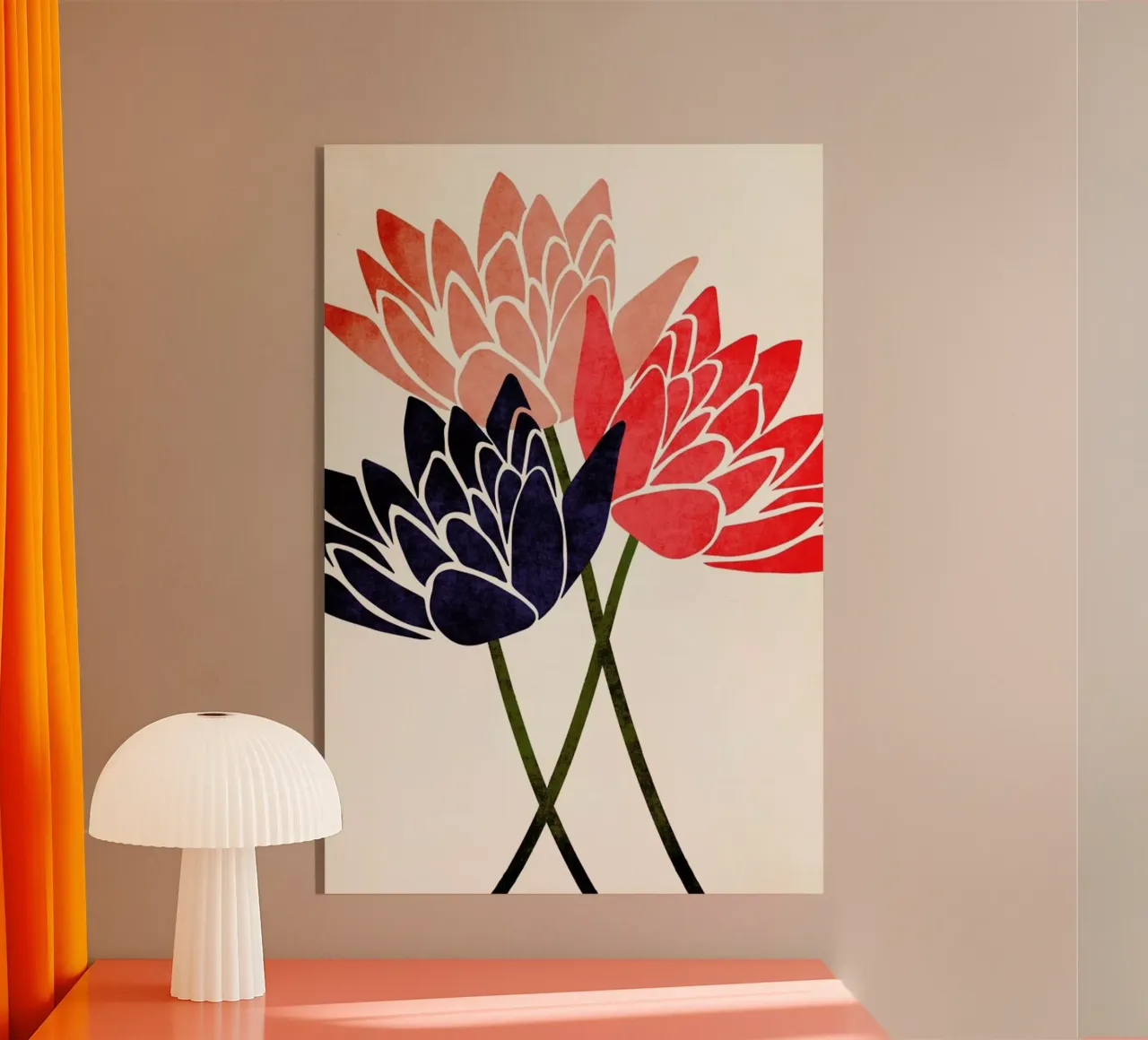 Three Blossoms plexiglass da Kubistika