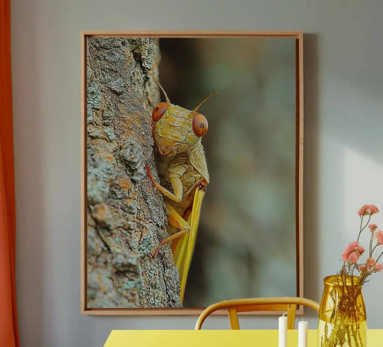 Macro Nature tela con Cornice a cassetta da PhotoVibe Decor