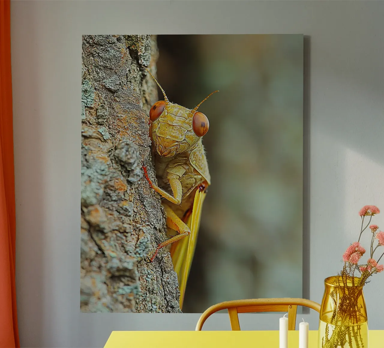 Macro Nature tela con Cornice a cassetta da PhotoVibe Decor