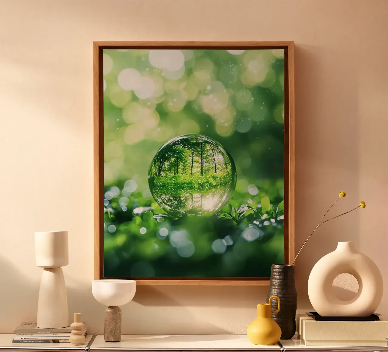 Macro Nature tela con Cornice a cassetta da PhotoVibe Decor