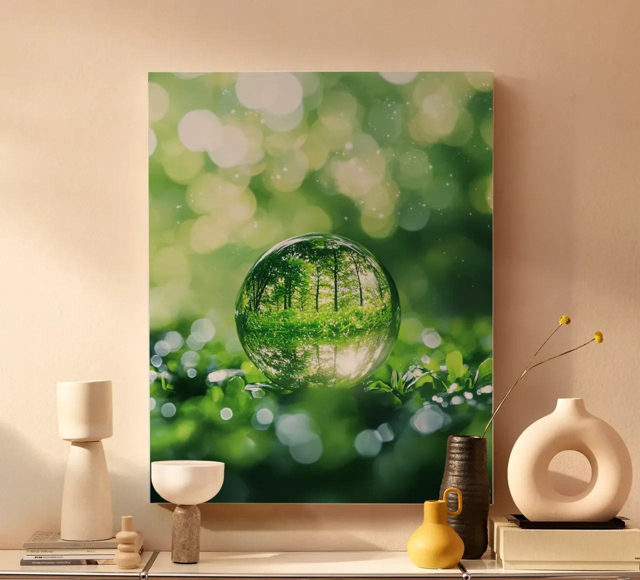 Macro Nature tela con Cornice a cassetta da PhotoVibe Decor