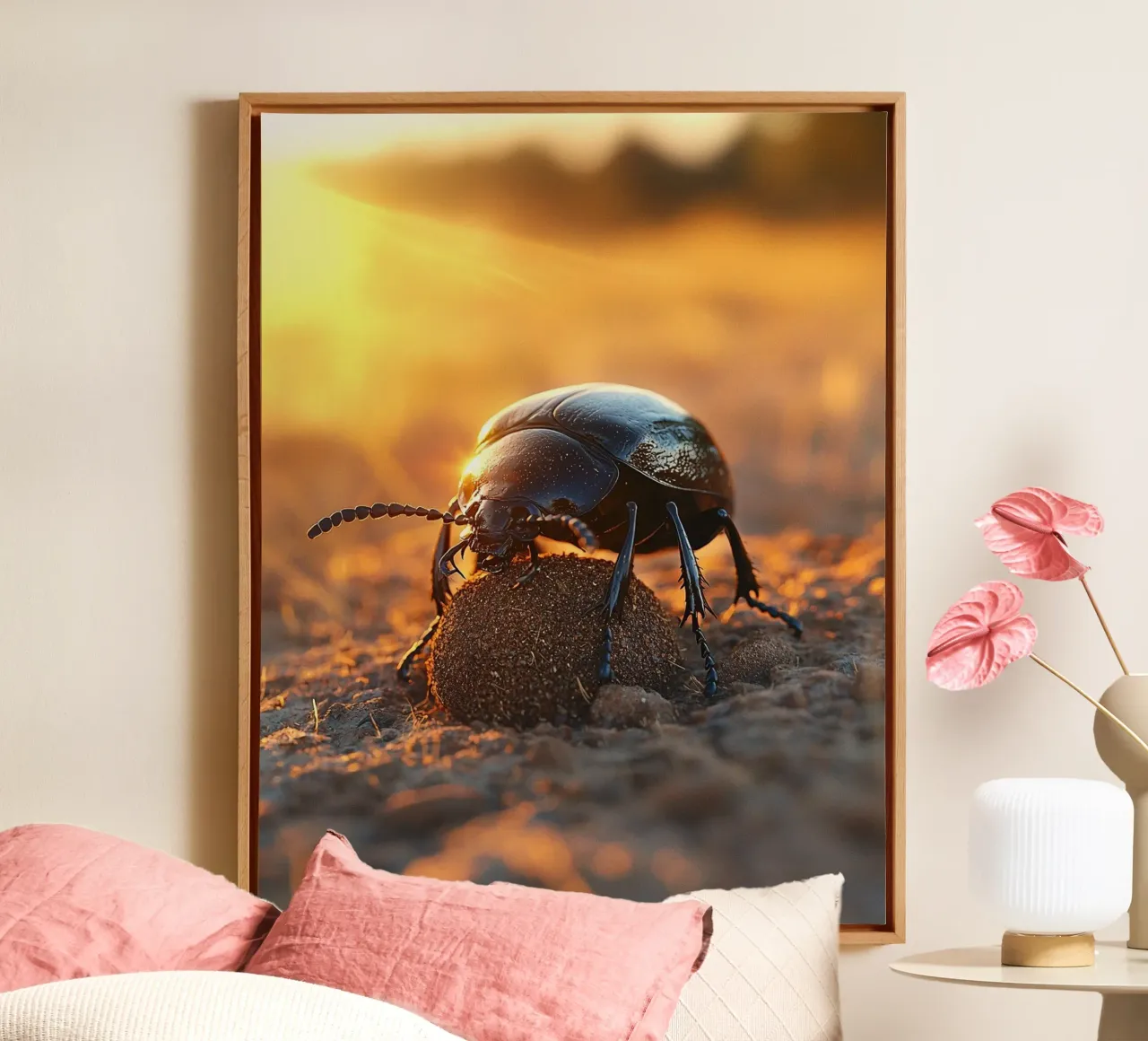 Macro Nature tela con Cornice a cassetta da PhotoVibe Decor