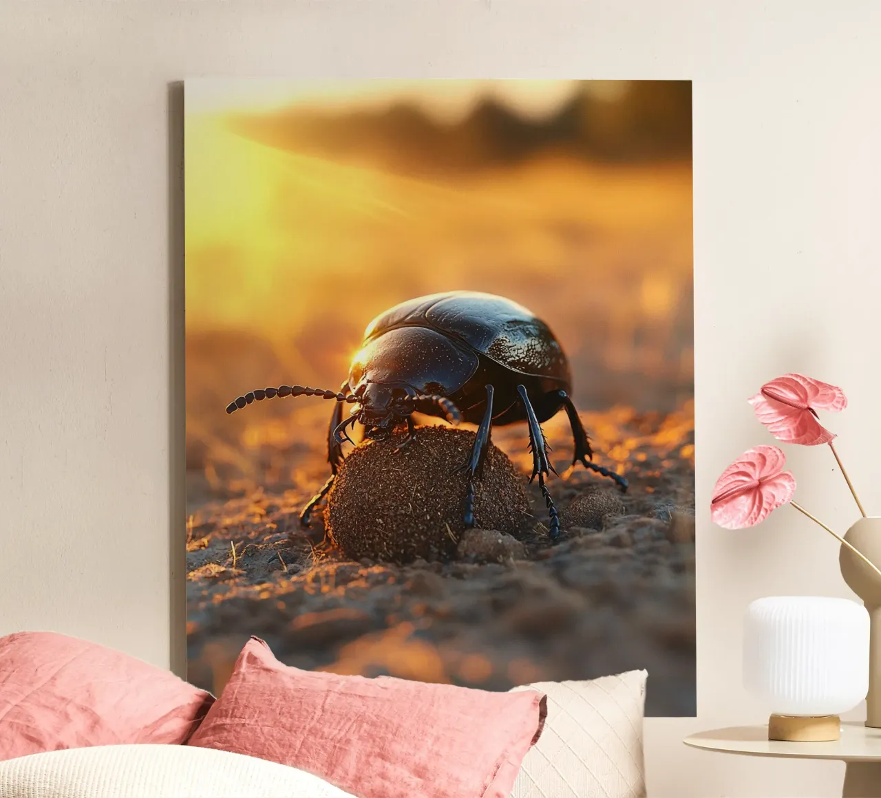 Macro Nature tela con Cornice a cassetta da PhotoVibe Decor