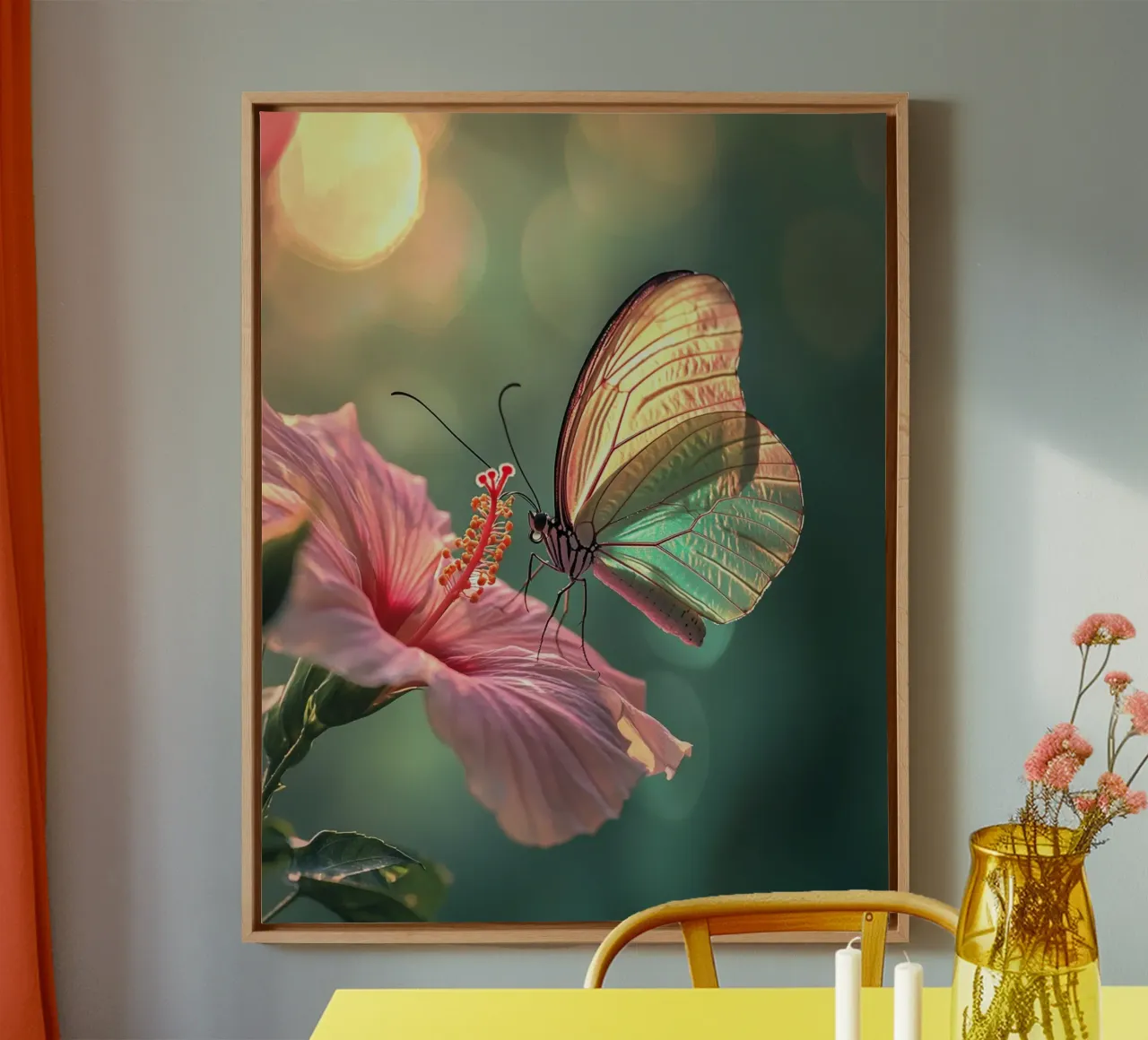 Macro Nature tela con Cornice a cassetta da PhotoVibe Decor
